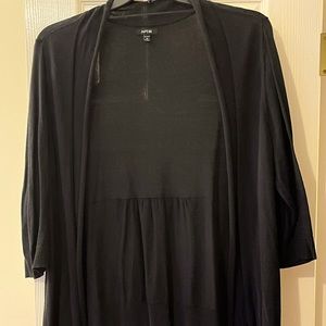 APT. 9 Lightweight black open front cardigan